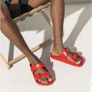 Birkenstock Arizona EVA Sandals Red 46 Lightweight Beachy Lounge Comfort Resort